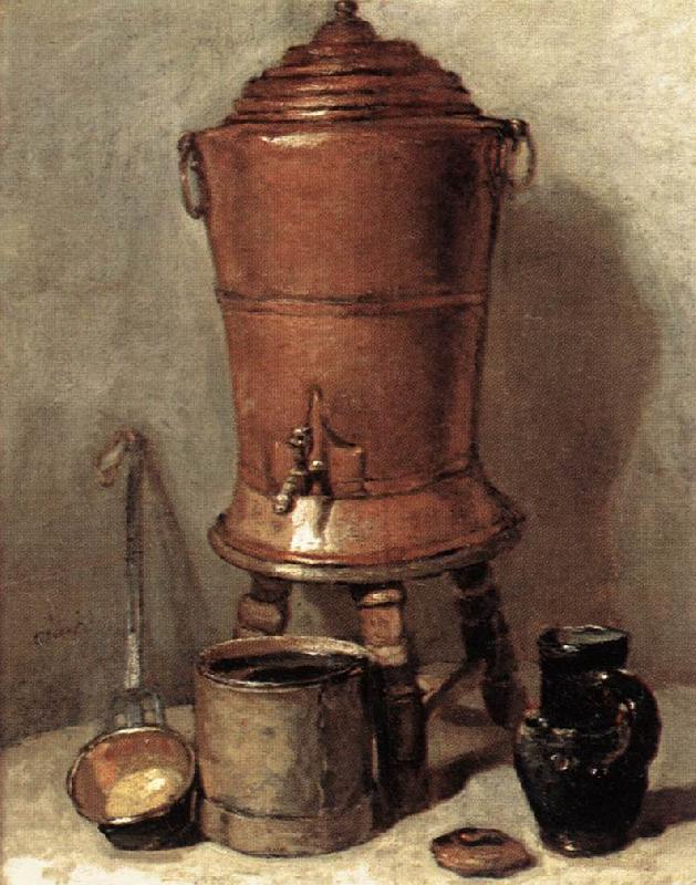 The Copper Drinking Fountain, jean-Baptiste-Simeon Chardin
